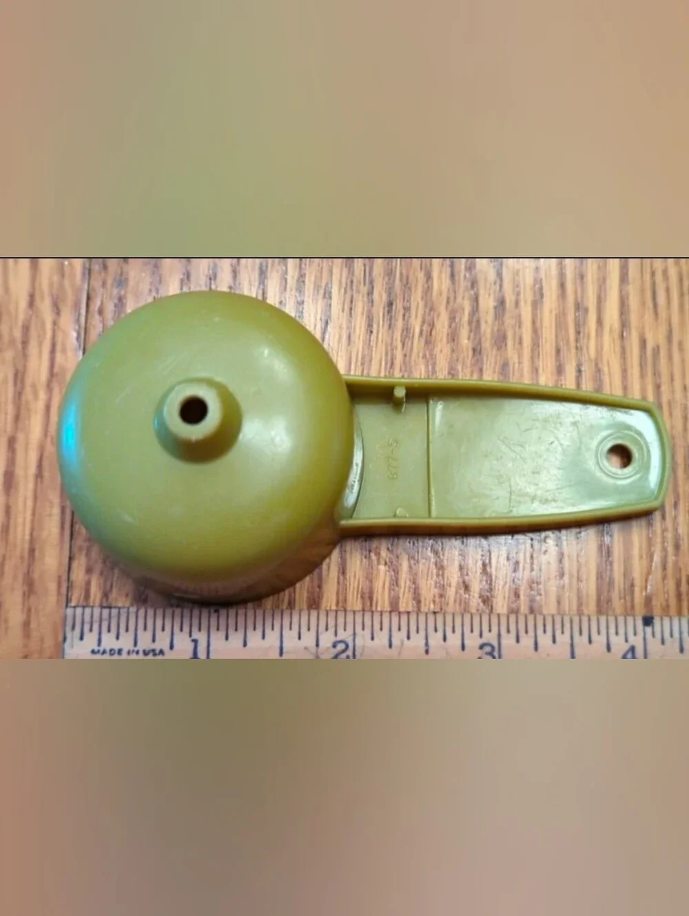 Vintage Tupperware Kitchen Gadget 877 Avocado Green Small Mini Funnel 877-5